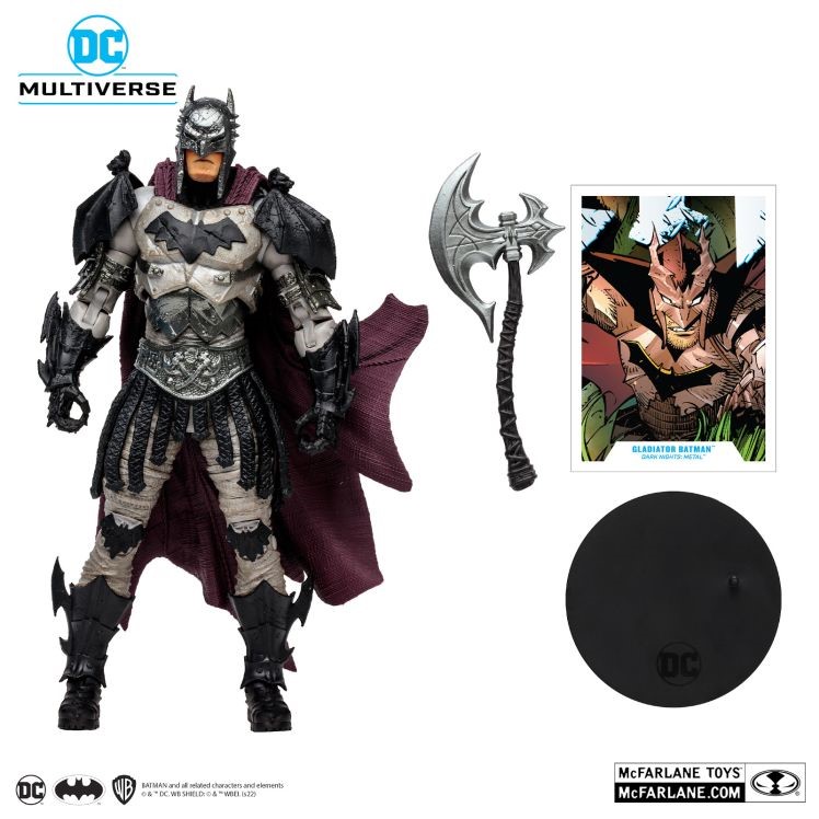 DC Multiverse Gladiator Batman (Dark Metal) Action Figure