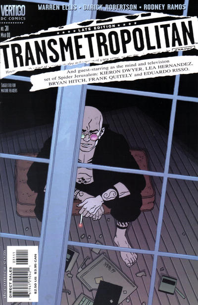 Transmetropolitan #31-Fine (5.5 – 7) Jaime Hernandez Cover