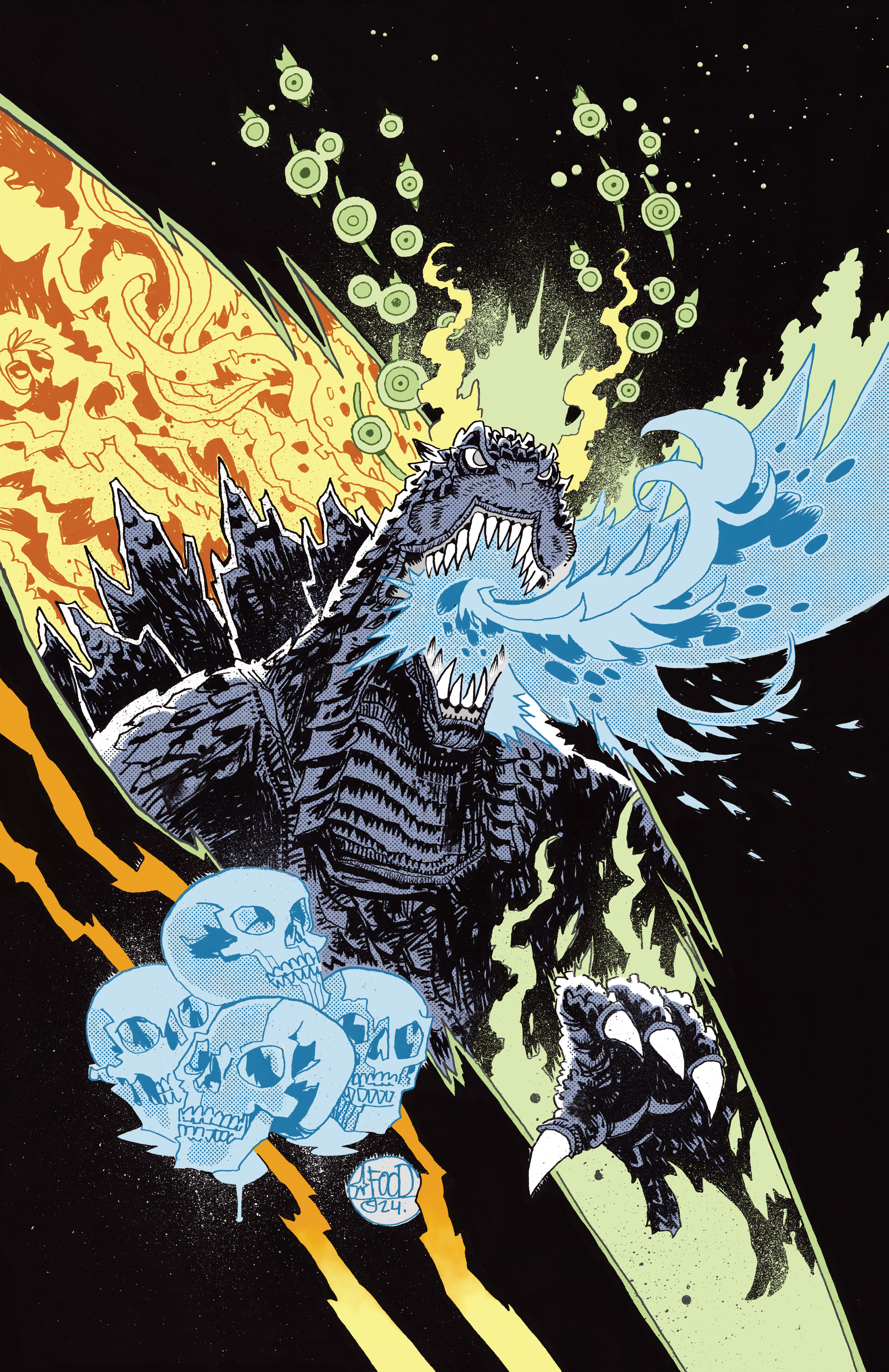 Godzilla's Monsterpiece Theatre #1 Cover Mahfood Full Art 1 for 25 Variant