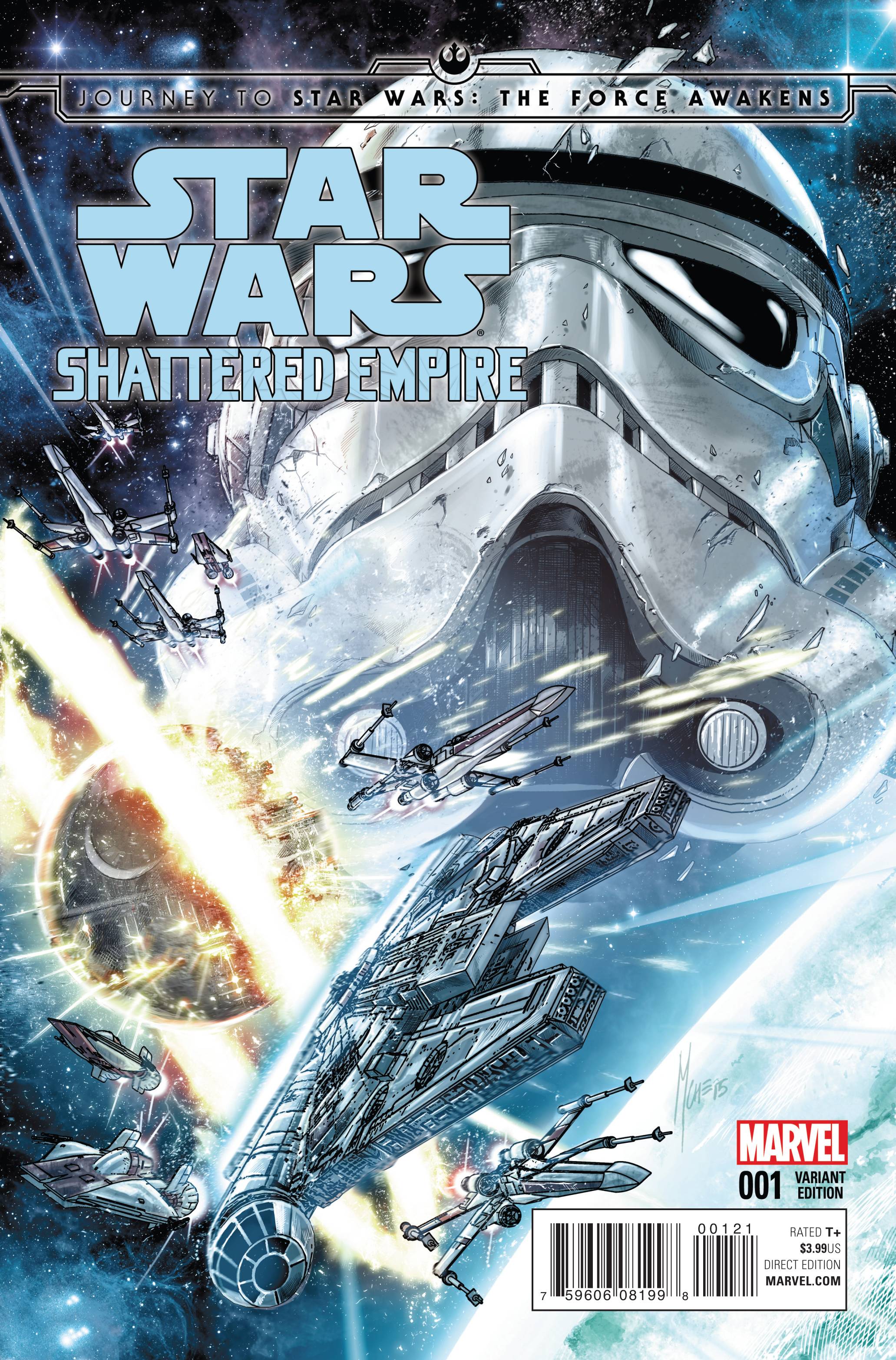 Journey Star Wars Force Awakens Shattered Empire #1 Checchetto Variant