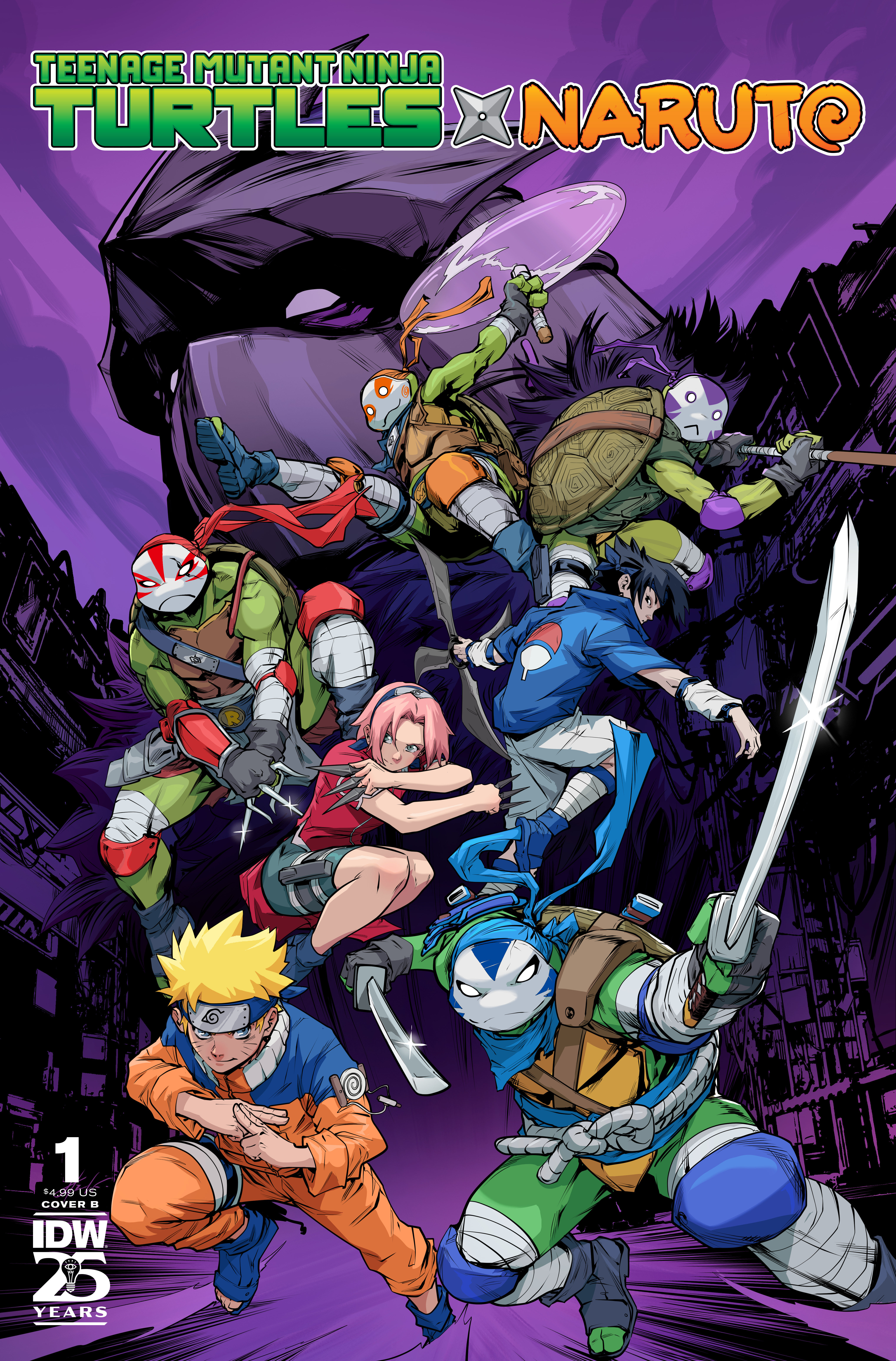 Teenage Mutant Ninja Turtles/Naruto #1 Cover B Prasetya