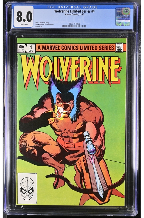 Wolverine #4 (1982) Cgc 8.0