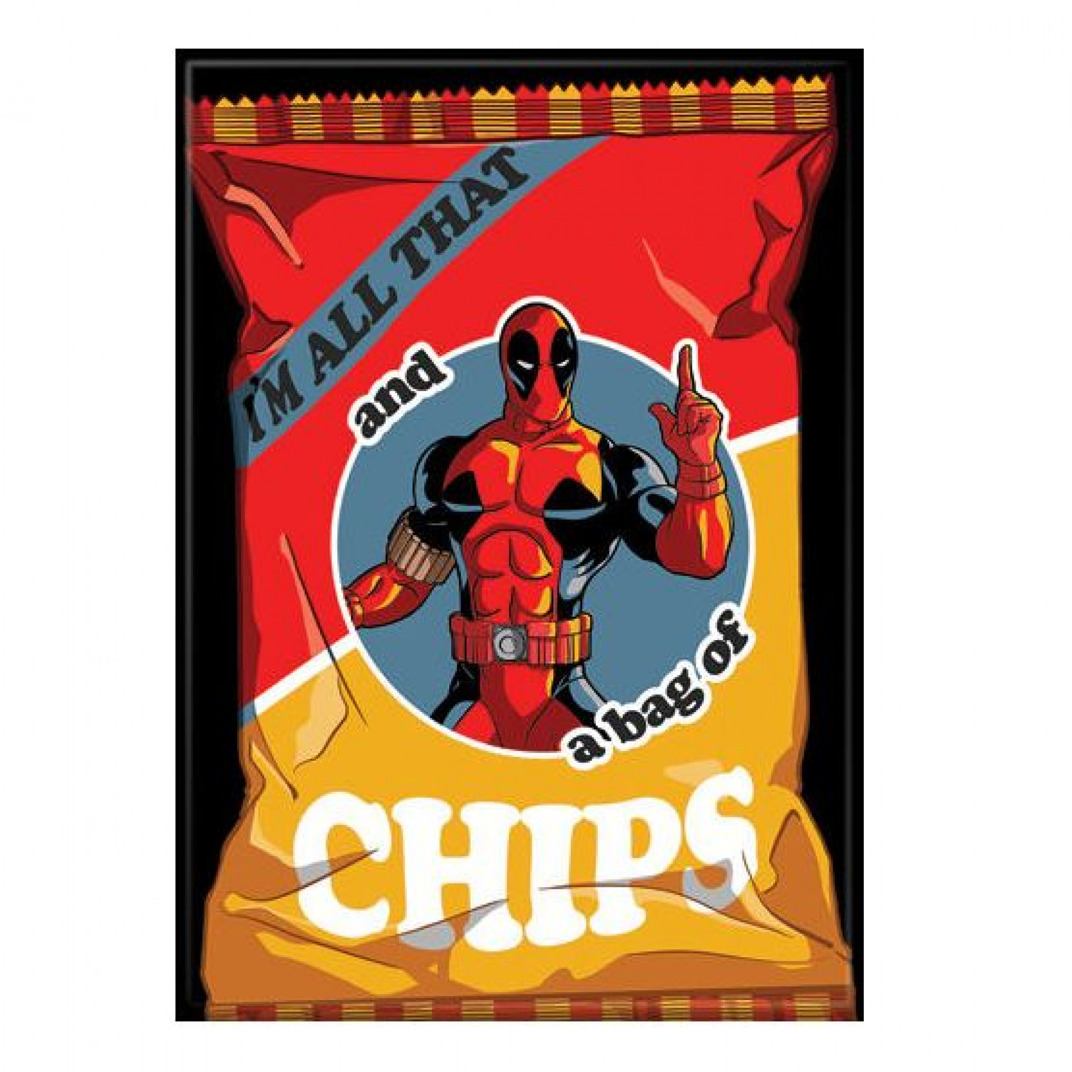 Deadpool 30th All That And A Bag of Chips Photo Magnet