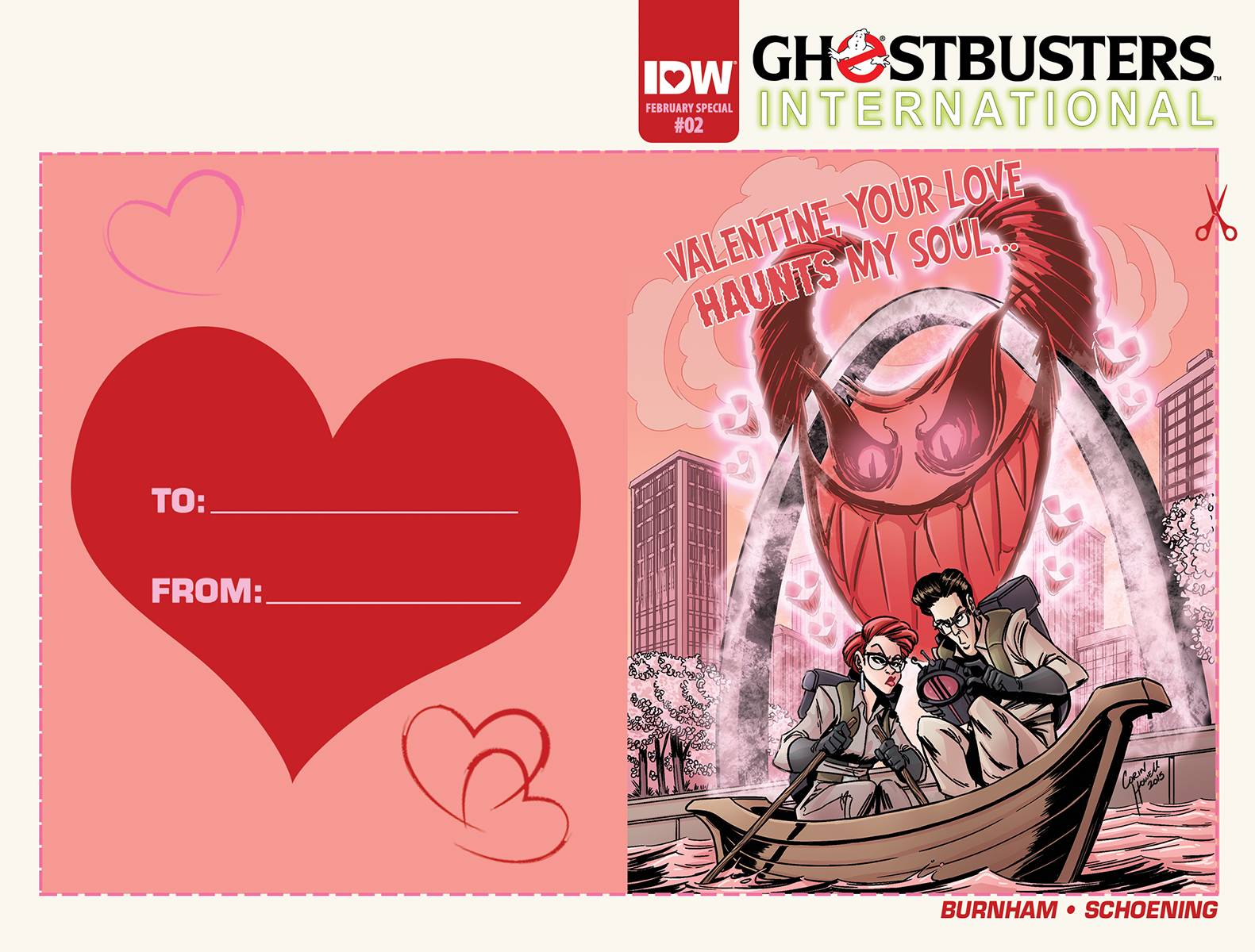 Ghostbusters International #2 Valentines Day Card Variant
