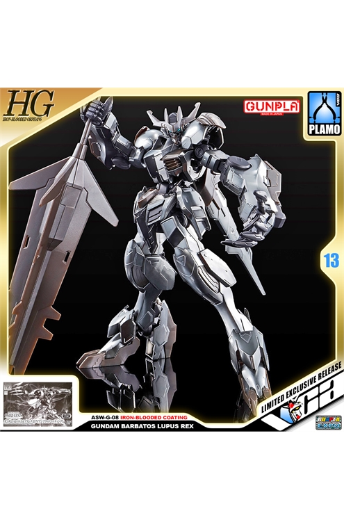 Hg 1/144 Gundam Barbatos Lupus Rex Iron-Blooded Coating Plastic Model Kit