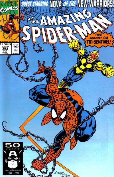 The Amazing Spider-Man #352 [Direct]-Fine 