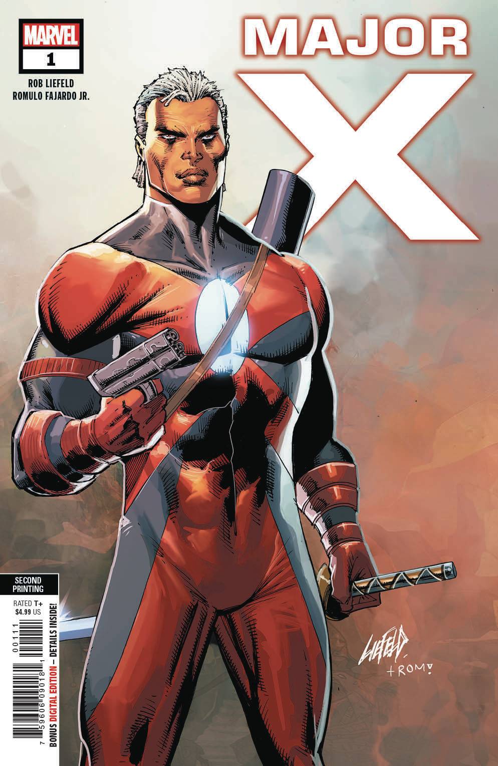 Major X #1 2nd Printing Liefeld Variant (Of 6)