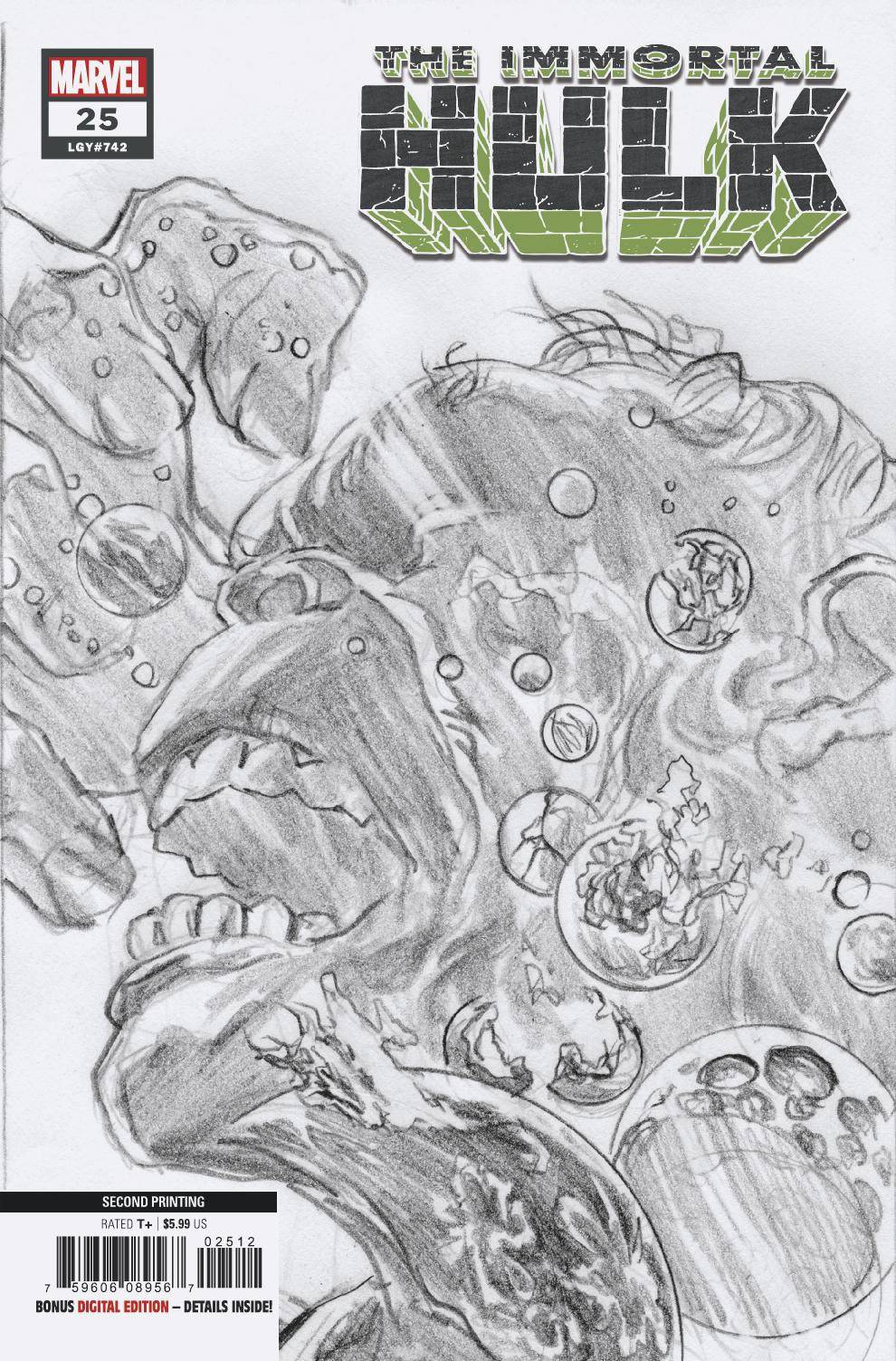 Immortal Hulk #25 2nd Printing Ross Variant (2018)