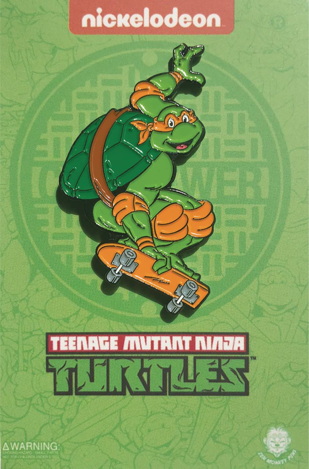 Teenage Mutant Ninja Turtles Skateboarding Michaelangelo Pin