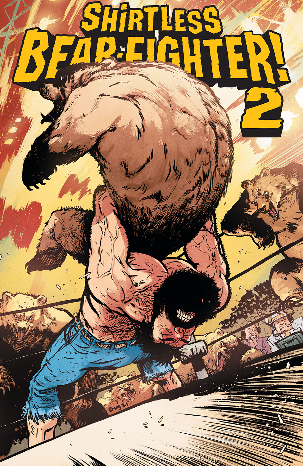 Shirtless Bear-Fighter 2 #1 Cover E 1 for 25 Incentive Johnson (Of 7)