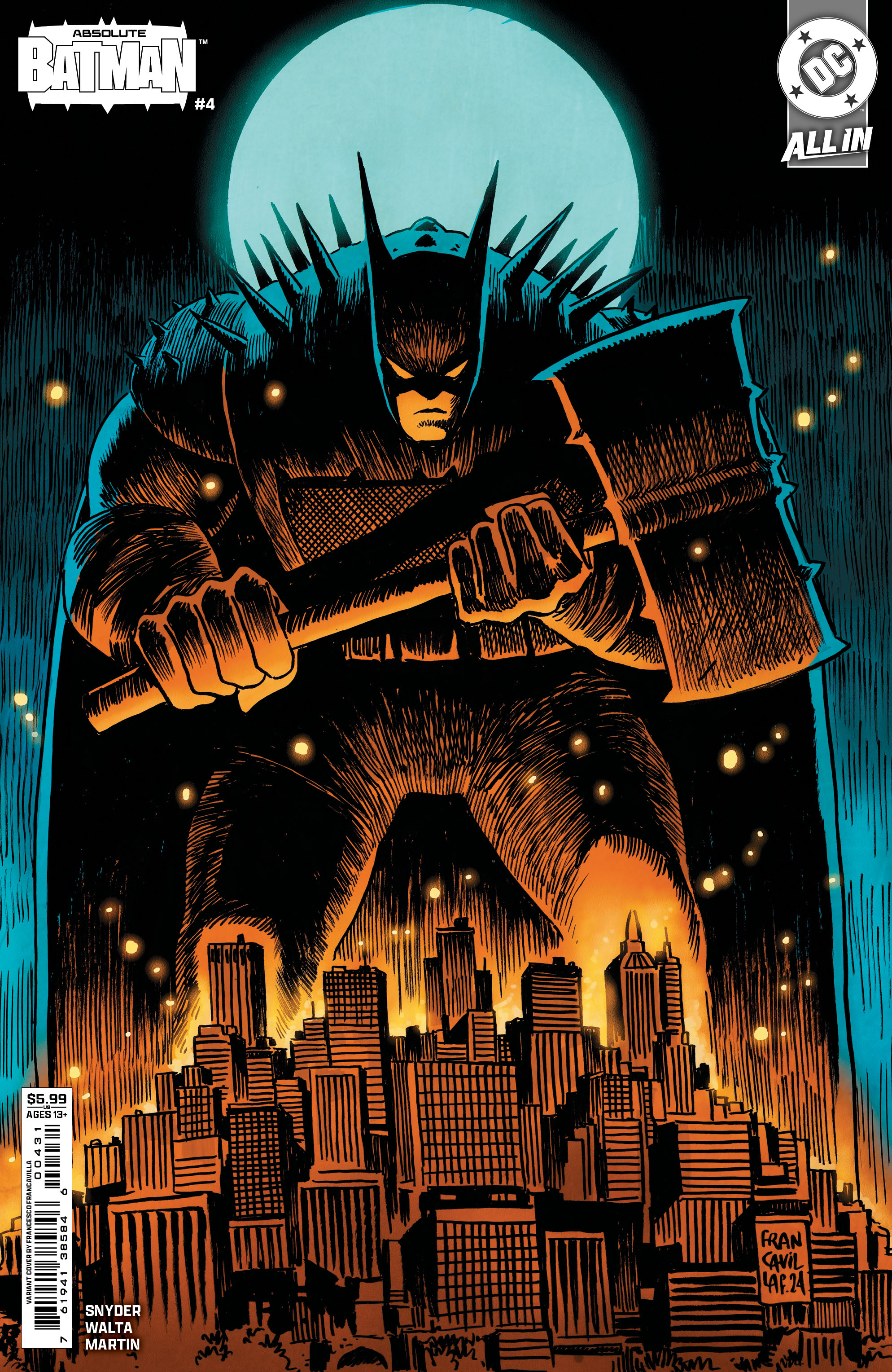 Absolute Batman #4 Cover C Francesco Francavilla Card Stock Variant