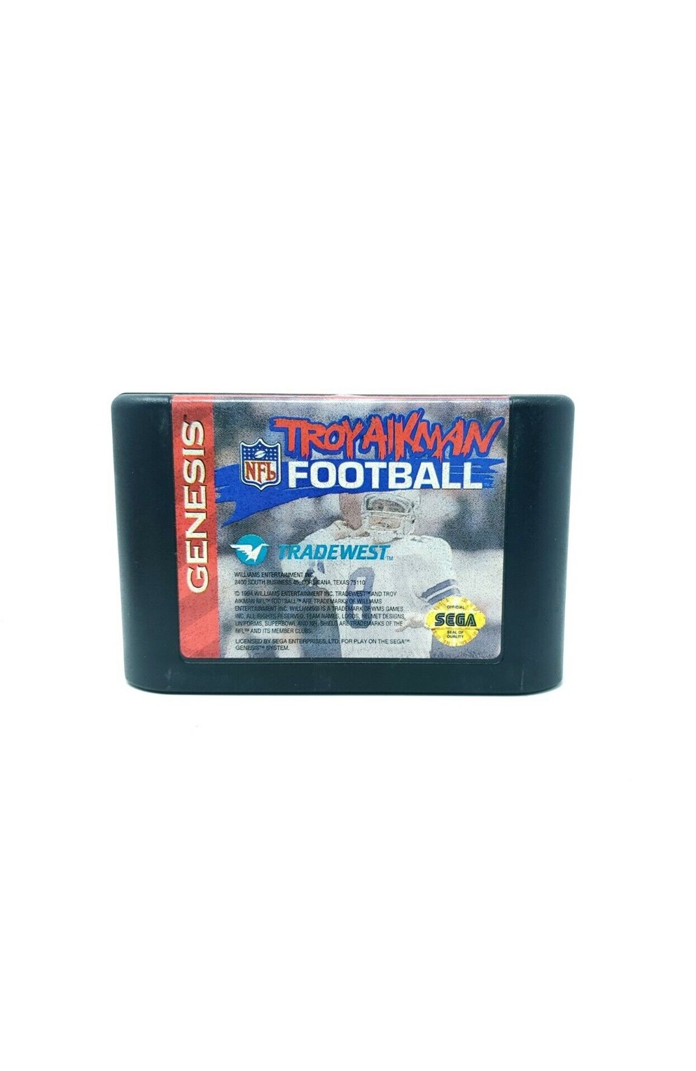 Sega Genesis Troy Aikman Football Pre-Owned