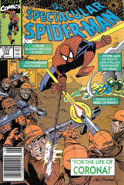 The Spectacular Spider-Man #177 [Newsstand]-Fine (5.5 – 7)