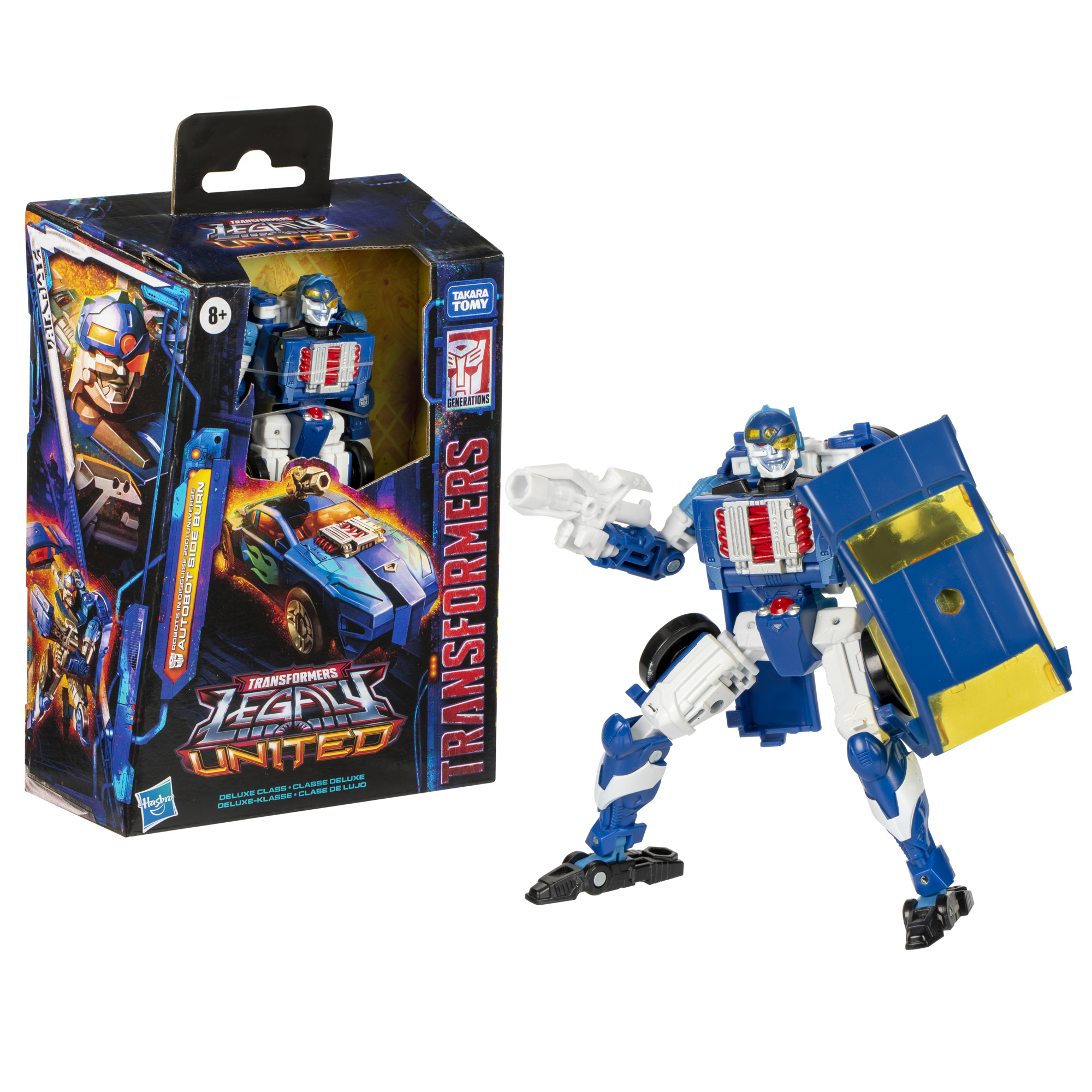 Transformers Legacy United Deluxe Class Robots in Disguise 2001 Universe Side Burn Action Figure