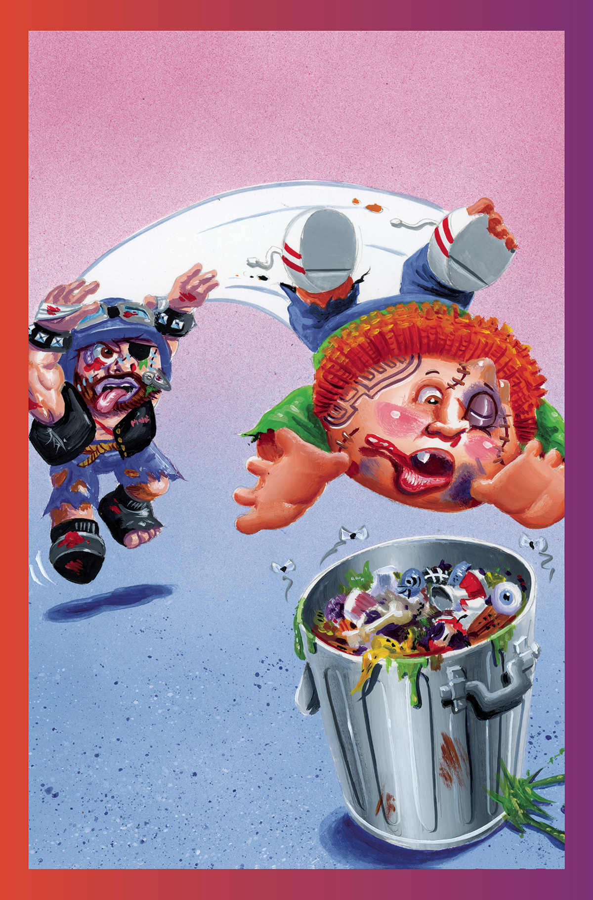 Madballs Vs Garbage Pail Kids #4 Cover G 1 for 30 Incentive Trading Card Virgin