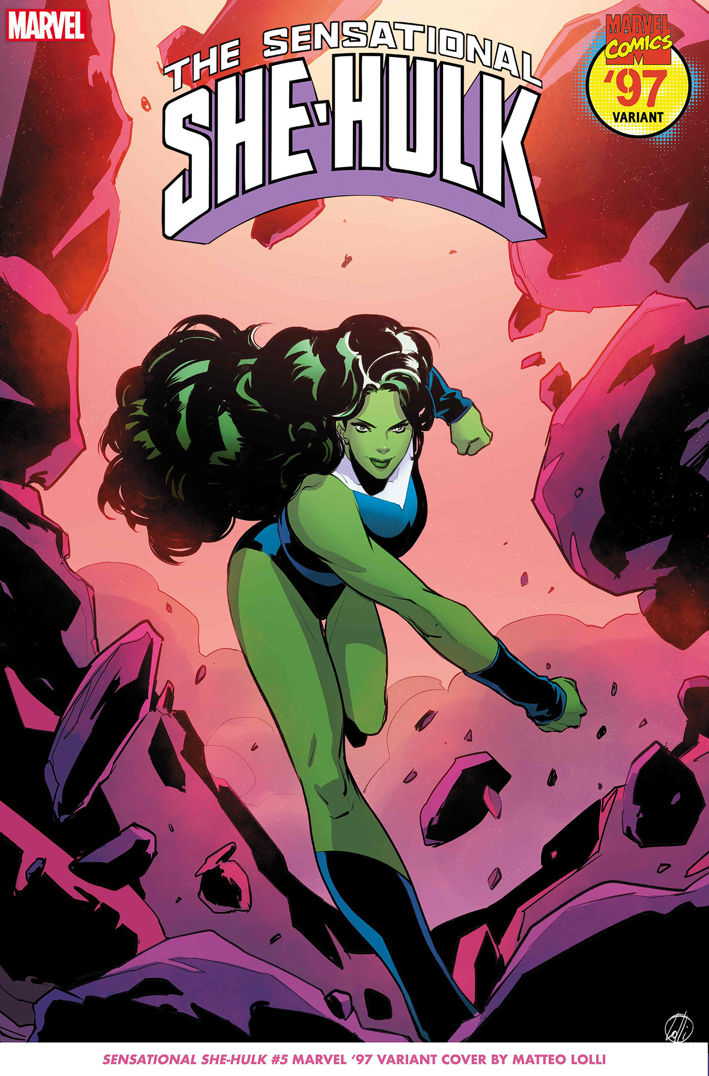 Sensational She-Hulk #5 Matteo Lolli Marvel 97 Variant