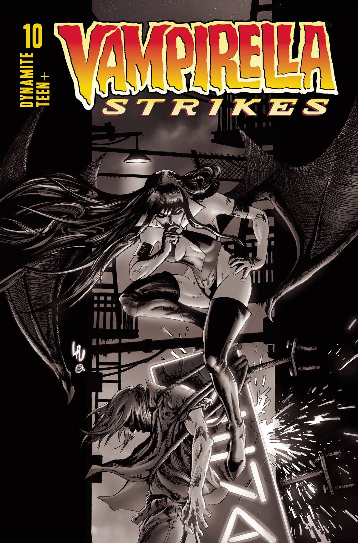 Vampirella Strikes #10 Cover O 7 Copy Last Call Incentive Lau Black & White Incentive