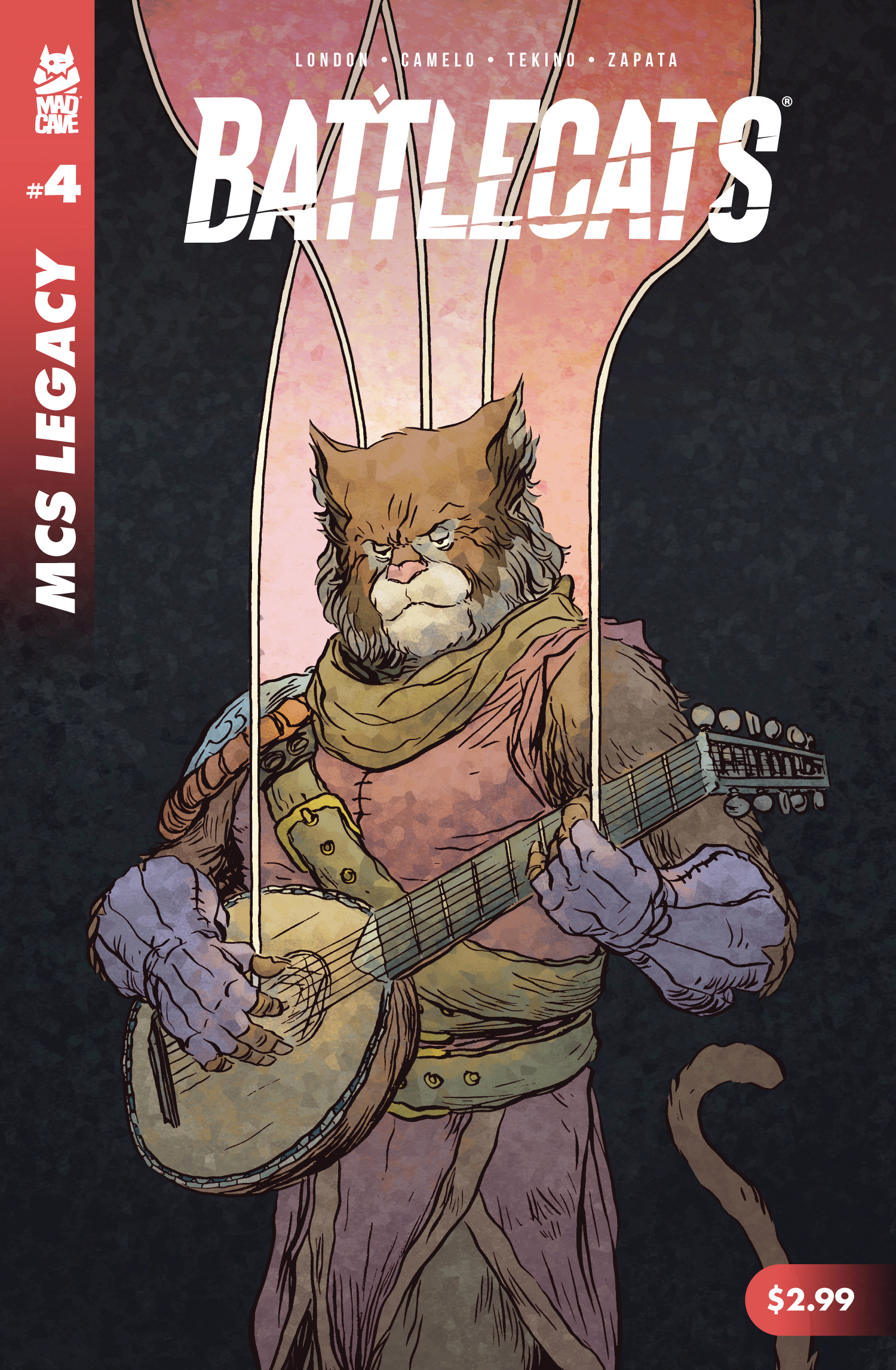 Mad Cave Studios Legacy Battlecats #4 Cover B Lonergan