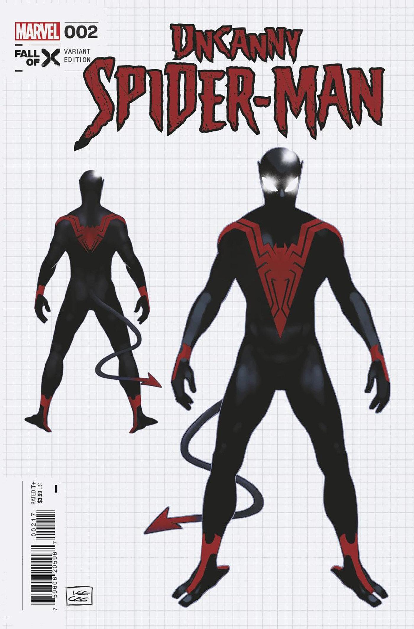Uncanny Spider-Man #2 Lee Garbett Design Variant (Fall of the X-Men) 1 for 10 Incentive