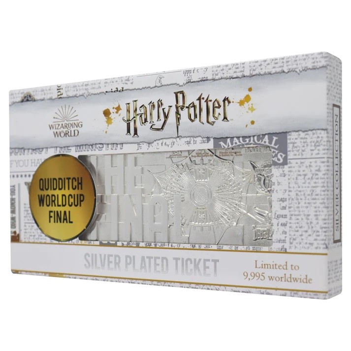 Harry Potter Quidditch World Cup .999 Silver Plated Ticket