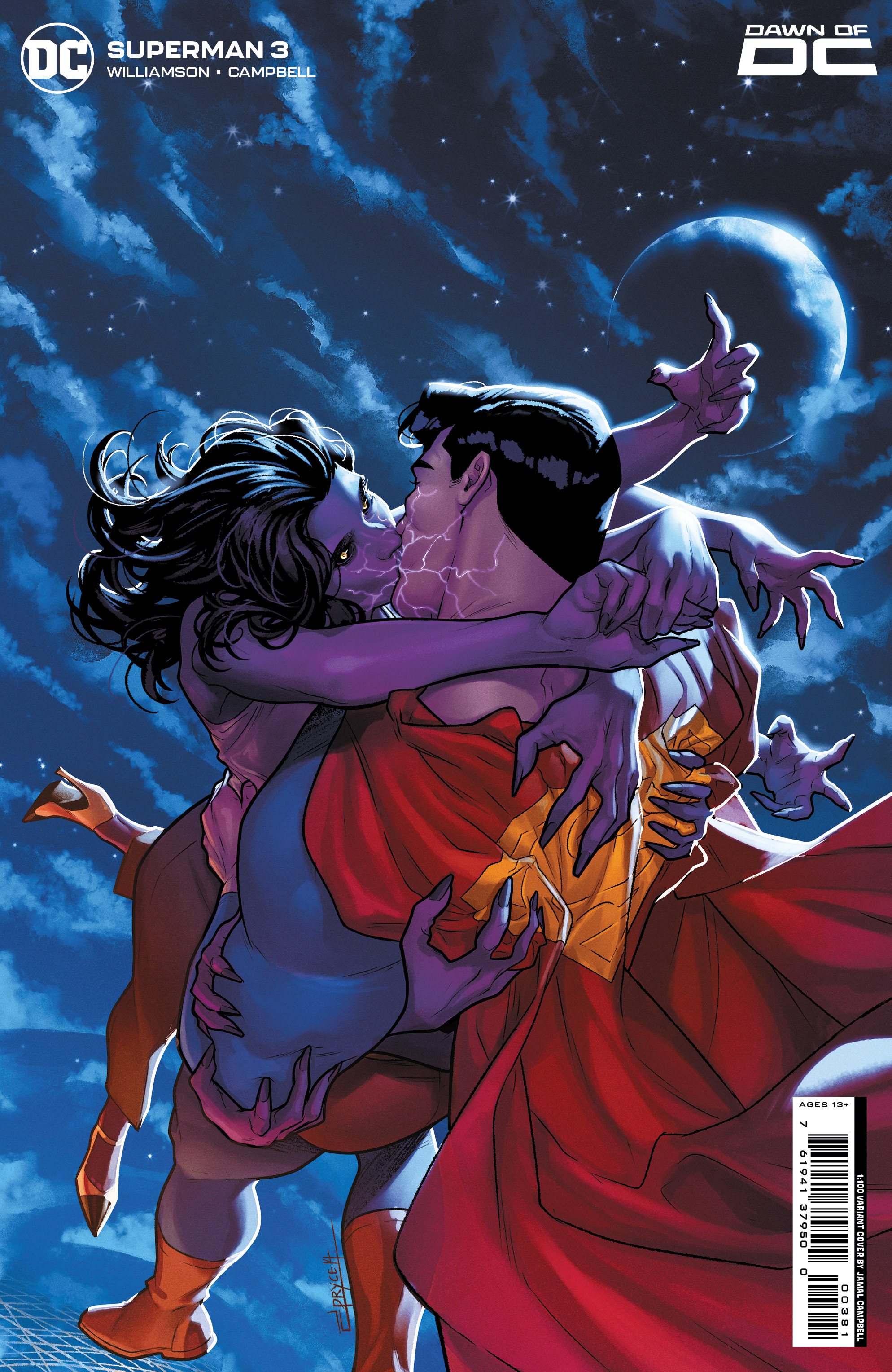 Superman #3 Cover I 1 for 100 Incentive Jamal Campbell Foil Variant (2023)