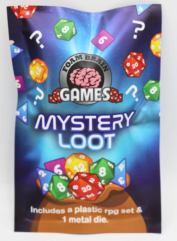 Mystery Loot RPG Dice Set & Bonus Metal Die