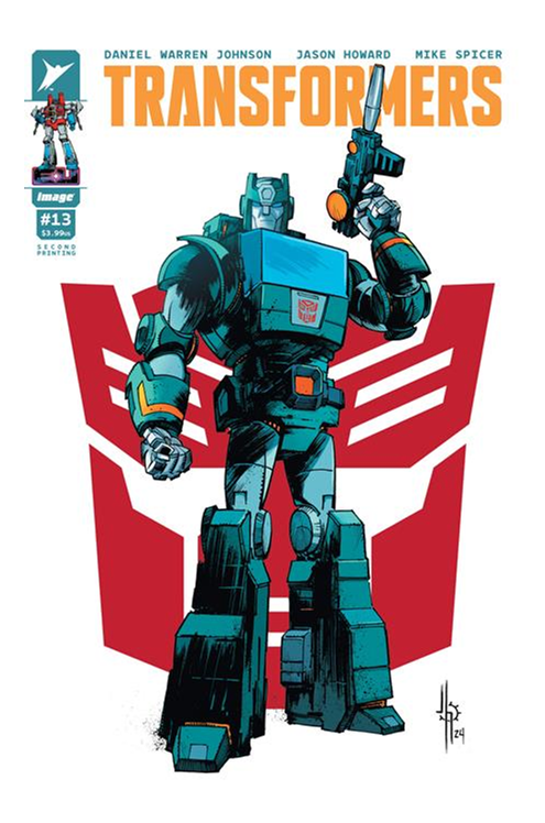 Transformers #13 Second Printing Cover B Jason Howard Autobot Variant