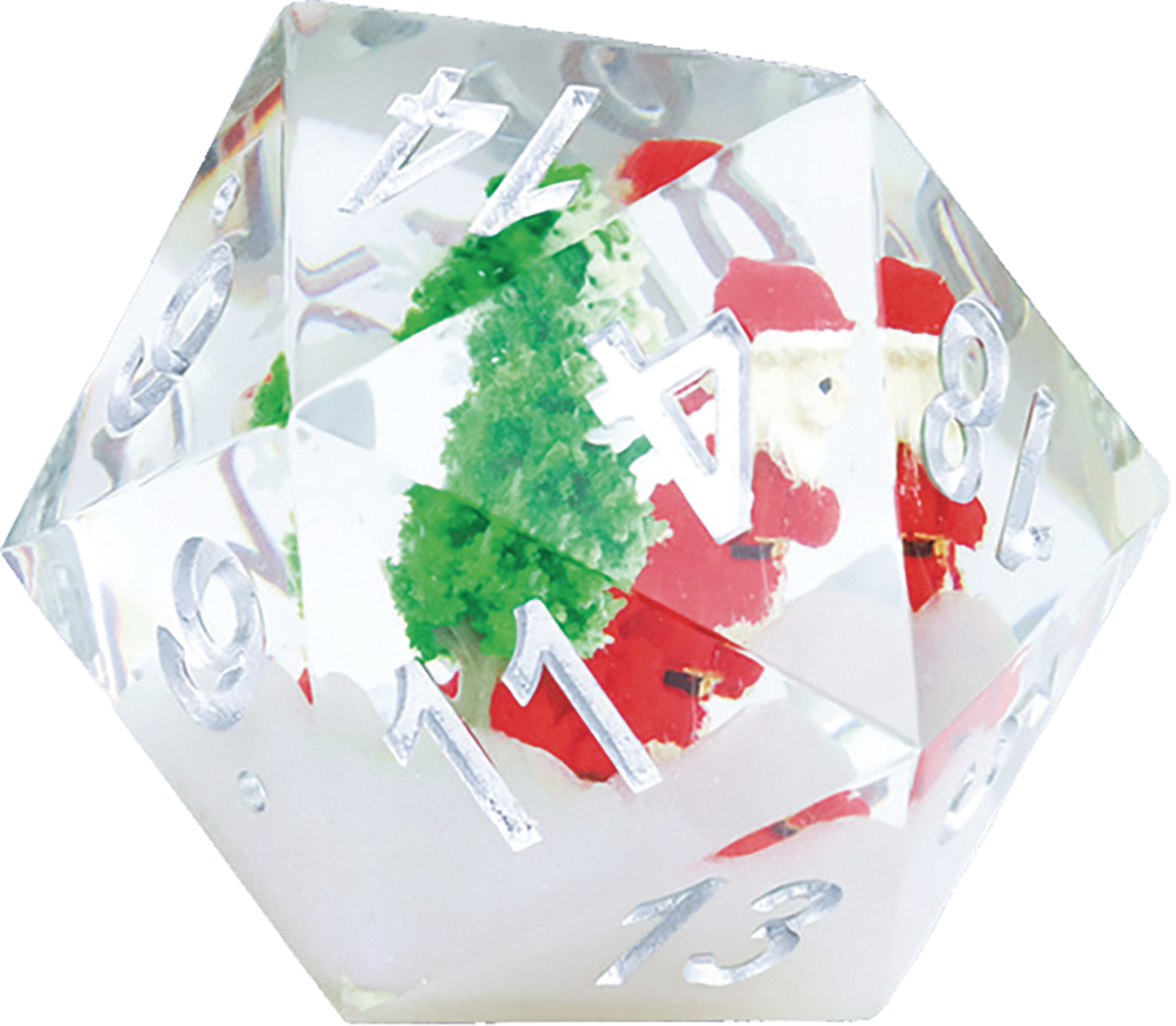 Sirius Dice Scenic Santa D20 (54Mm)