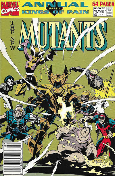 The New Mutants Annual #7 [Newsstand]-Very Good (3.5 – 5)