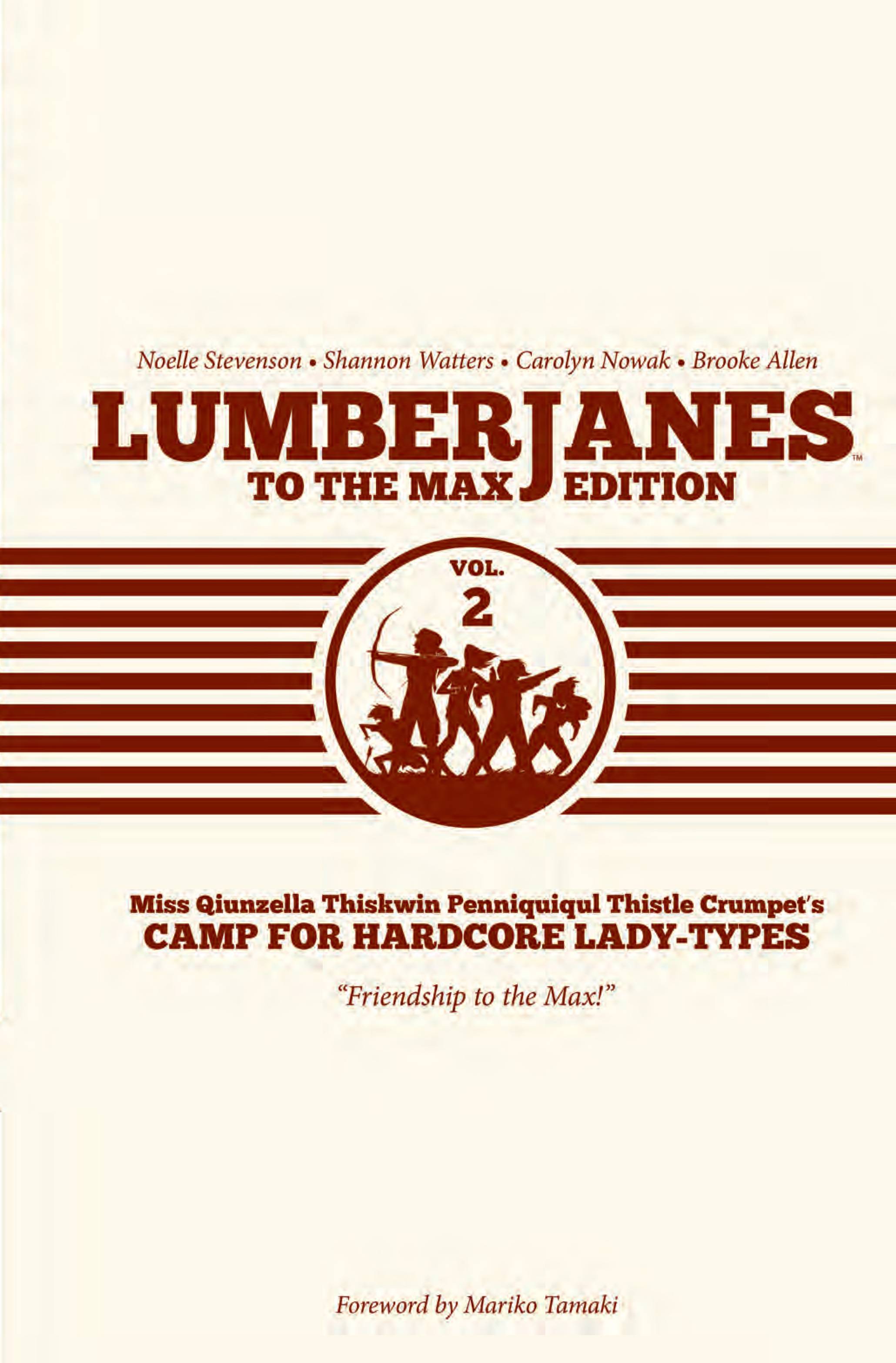 Lumberjanes To Max Edition Hardcover Volume 2