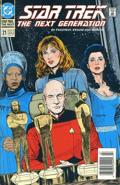 Star Trek: The Next Generation #21 [Newsstand](1989)-Very Fine (7.5 – 9)