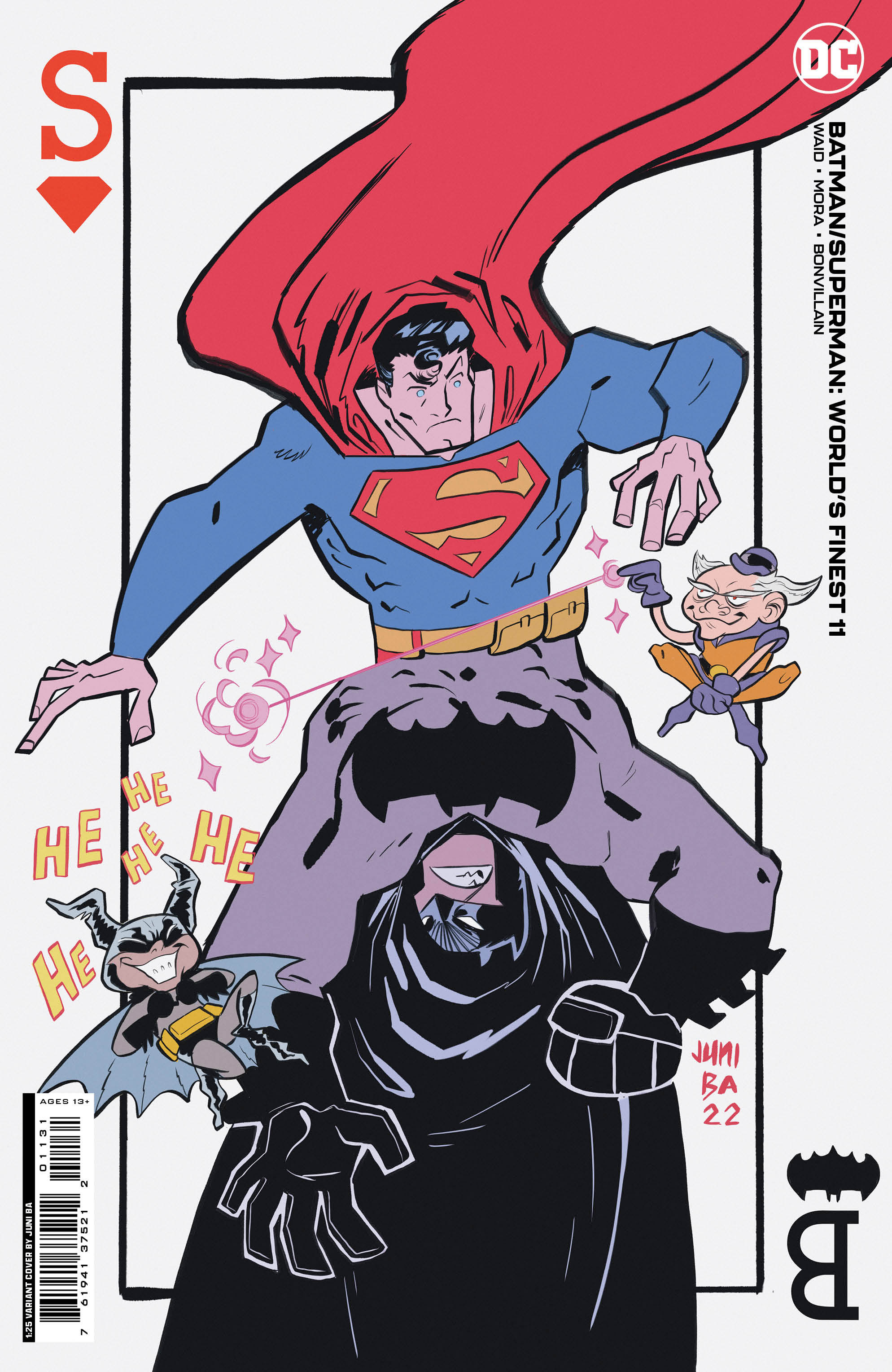 Batman Superman Worlds Finest #11 Cover E 1 For 25 Incentive Juni Ba Card Stock Variant