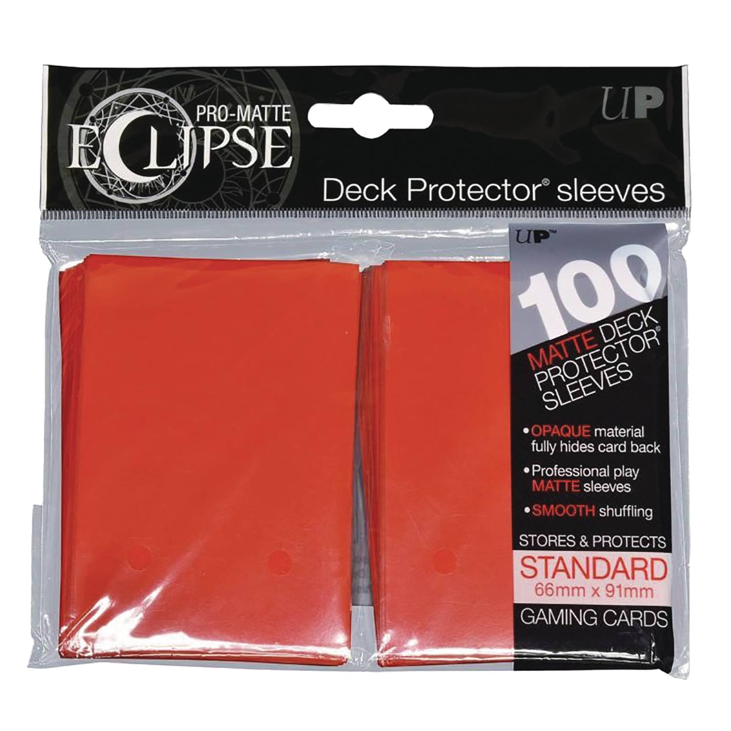 Pro Matte Eclipse 2.0 Deck Protectors Sleeves 100ct Apple Red