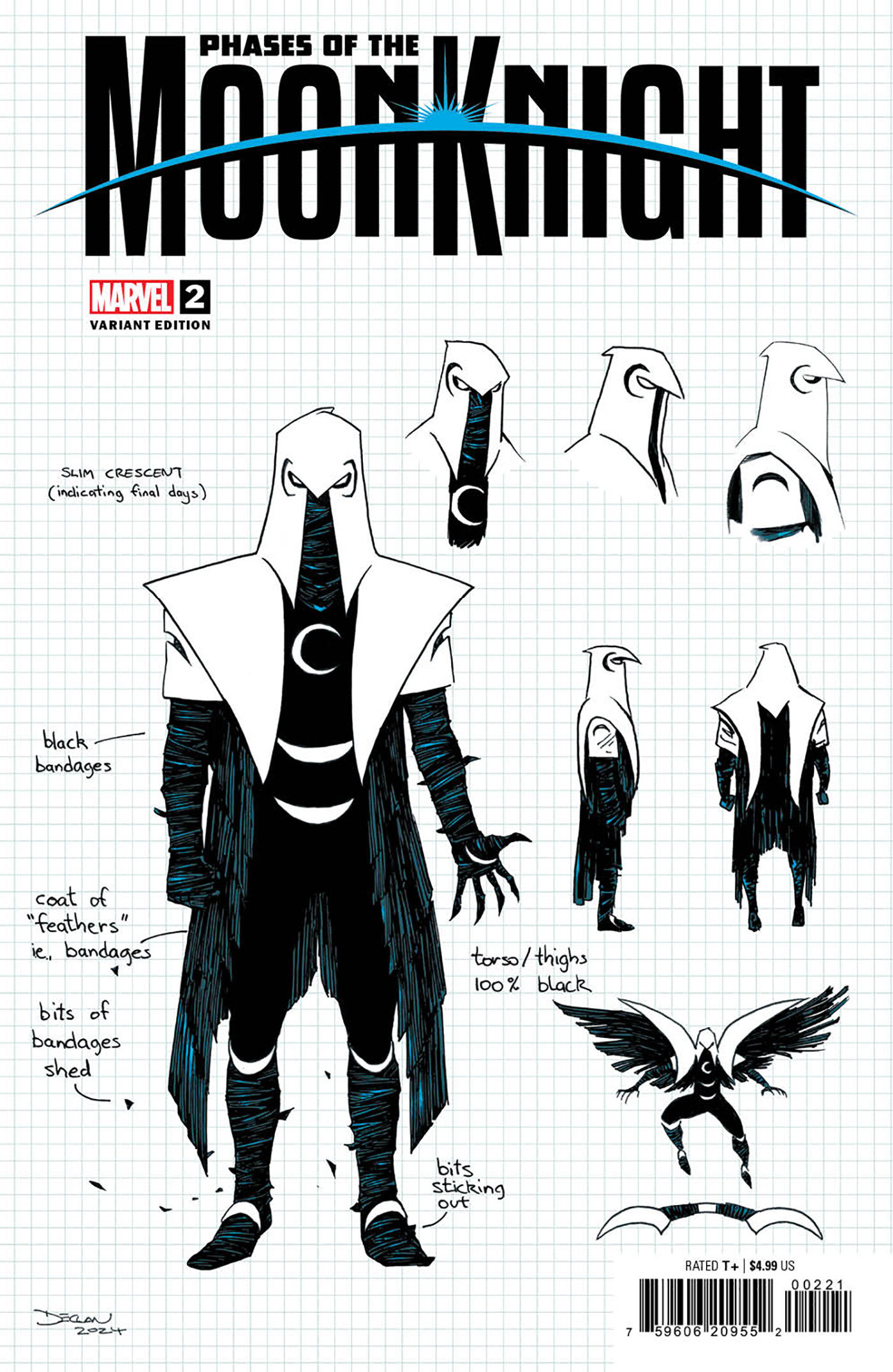 Phases of the Moon Knight #2 Declan Shalvey Design Variant