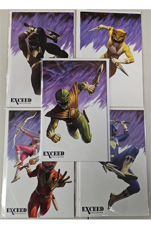 Mighty Morphin Power Rangers #1-5 Exceed Exclusive Ranger Covers (2015) Set