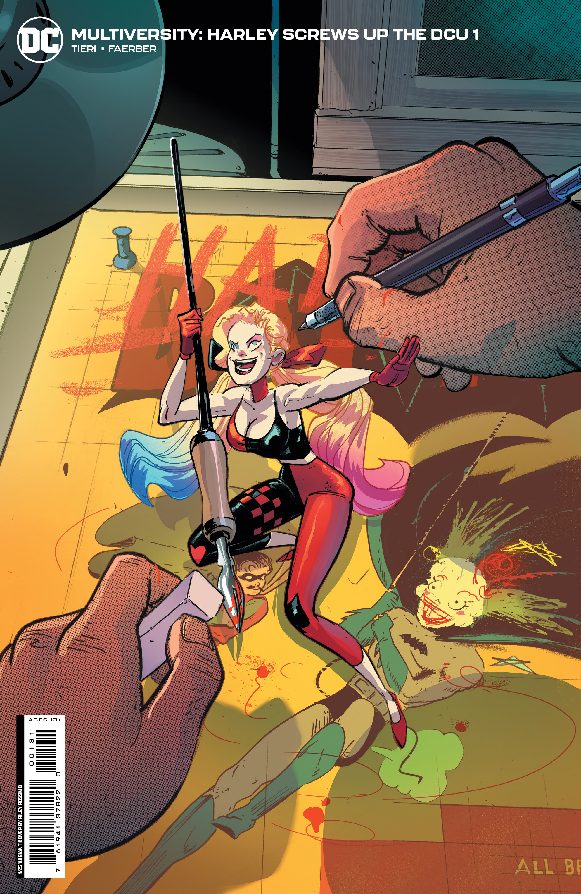 Multiversity Harley Screws Up The DCU #1 Cover C 1 for 25 Incentive Riley Rossmo Card Stock Variant (Of 6)