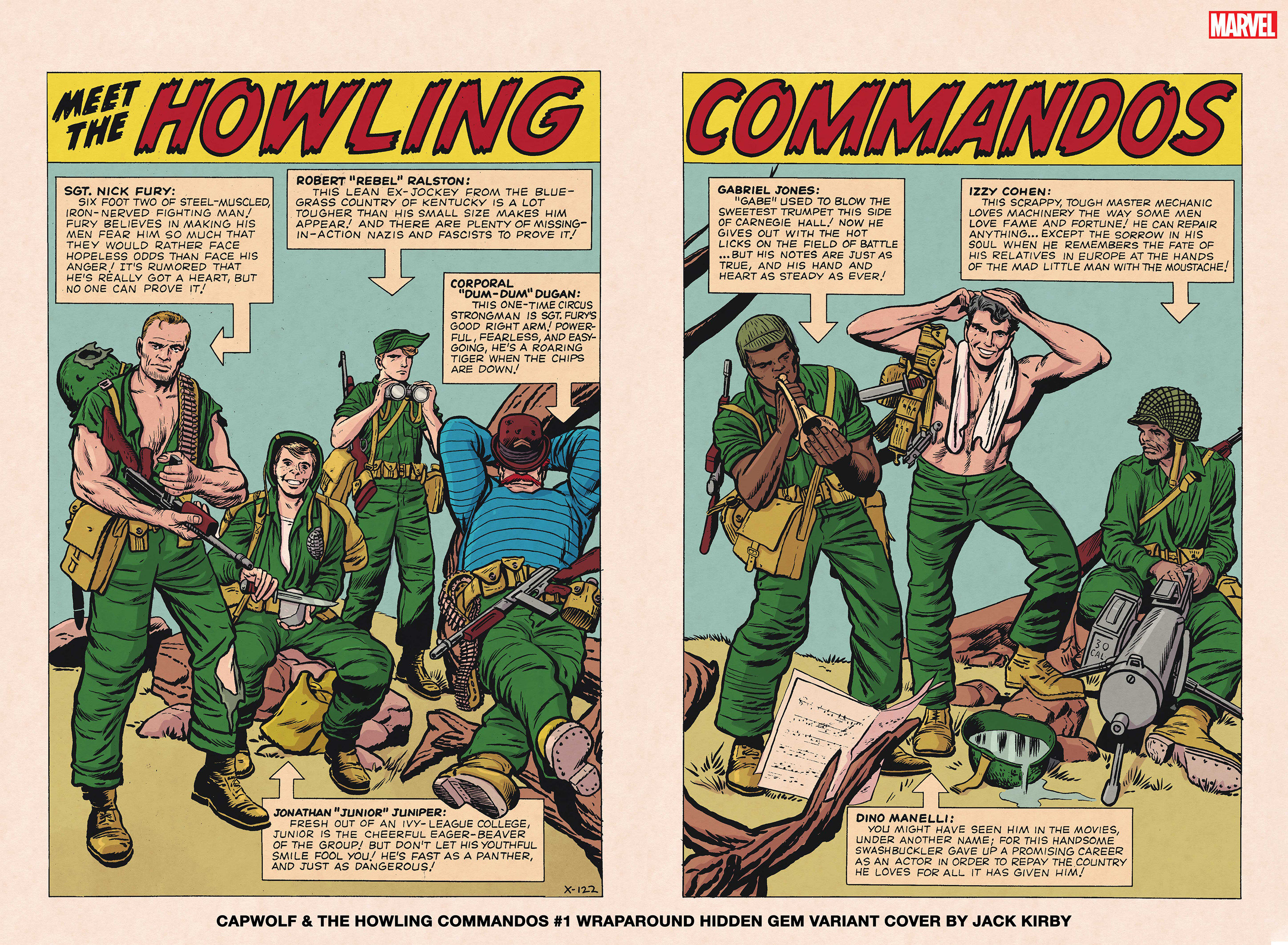 Capwolf & the Howling Commandos #1 Jack Kirby Wraparound Variant 1 for 50 Incentive