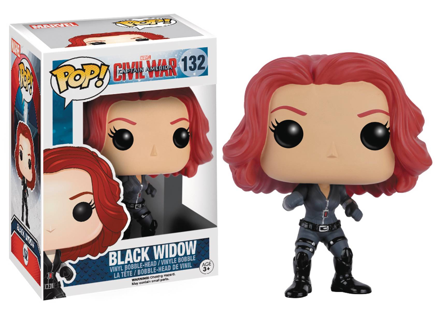 Pop Captain America 3 Black Widow Vinyl Figure