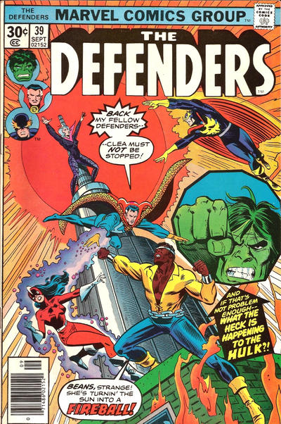 The Defenders #39 [Regular Edition](1972)-Very Good (3.5 – 5)