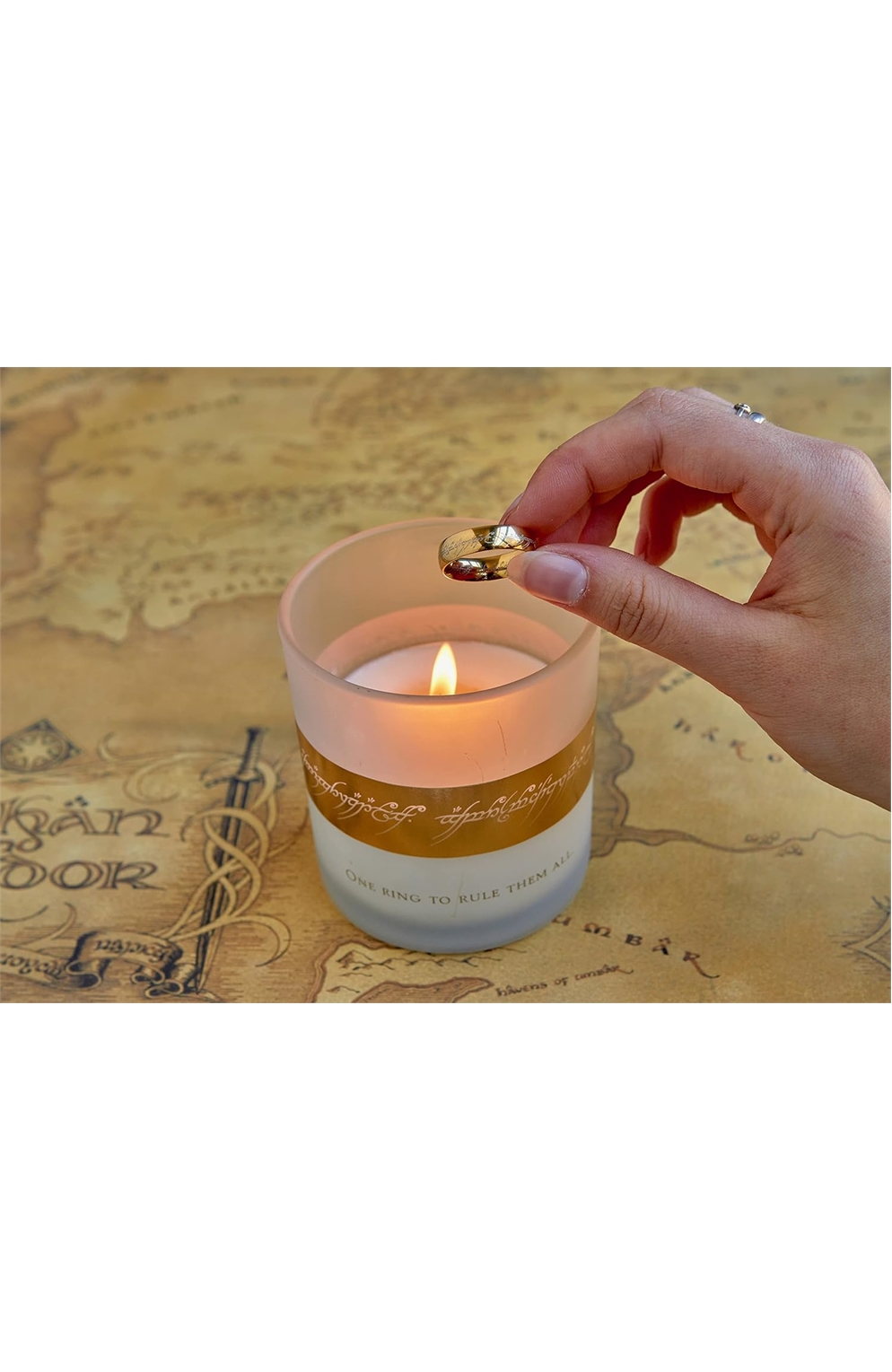 The Lord of The Rings: The One Ring Glass Candle