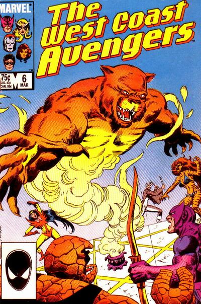 West Coast Avengers #6 [Direct]-Fine (5.5 – 7)