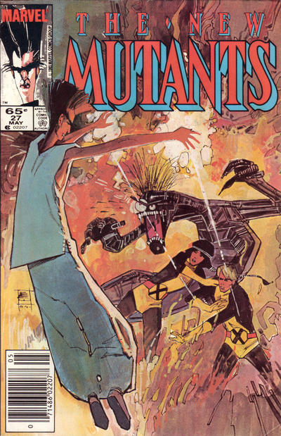 The New Mutants #27 [Newsstand](1983)-Near Mint (9.2 - 9.8)