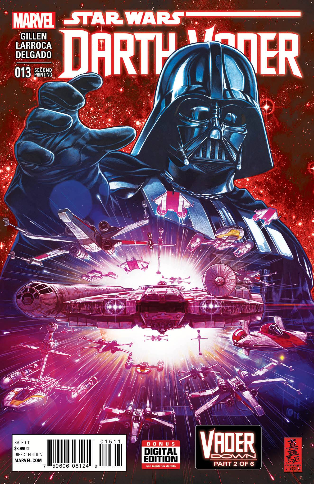 Darth Vader #13 Brooks 2nd Printing Variant Vdwn