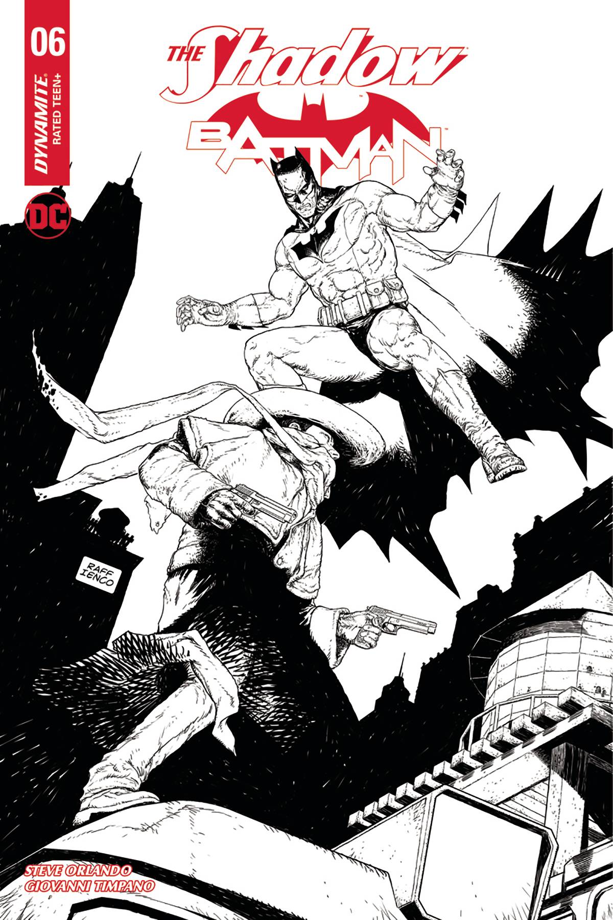 Shadow Batman #6 Cover F 1 for 10 Ienco Black & White Incentive (Of 6)