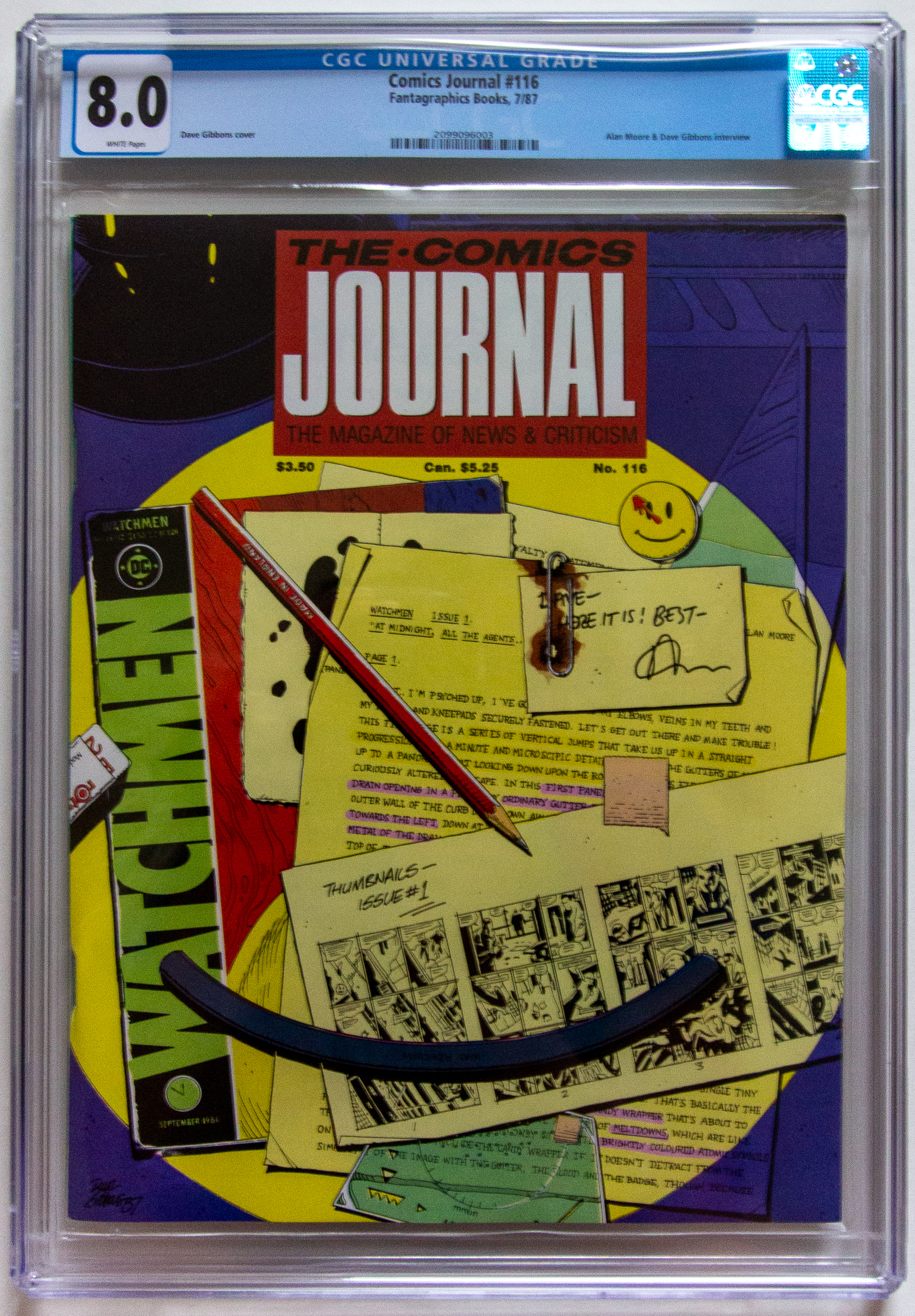 Comics Journal #116 CGC 8.0