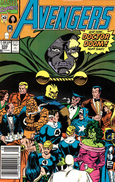 The Avengers #332 [Newsstand]-Fine (5.5 – 7)