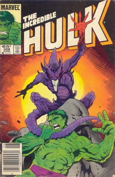 Incredible Hulk #308 [Newsstand]-Very Fine (7.5 – 9)