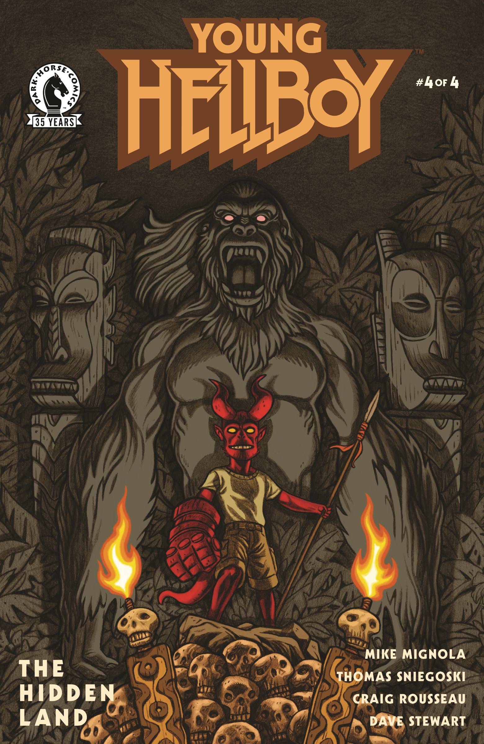 Young Hellboy The Hidden Land #4 Cover B Carpenter (Of 4)