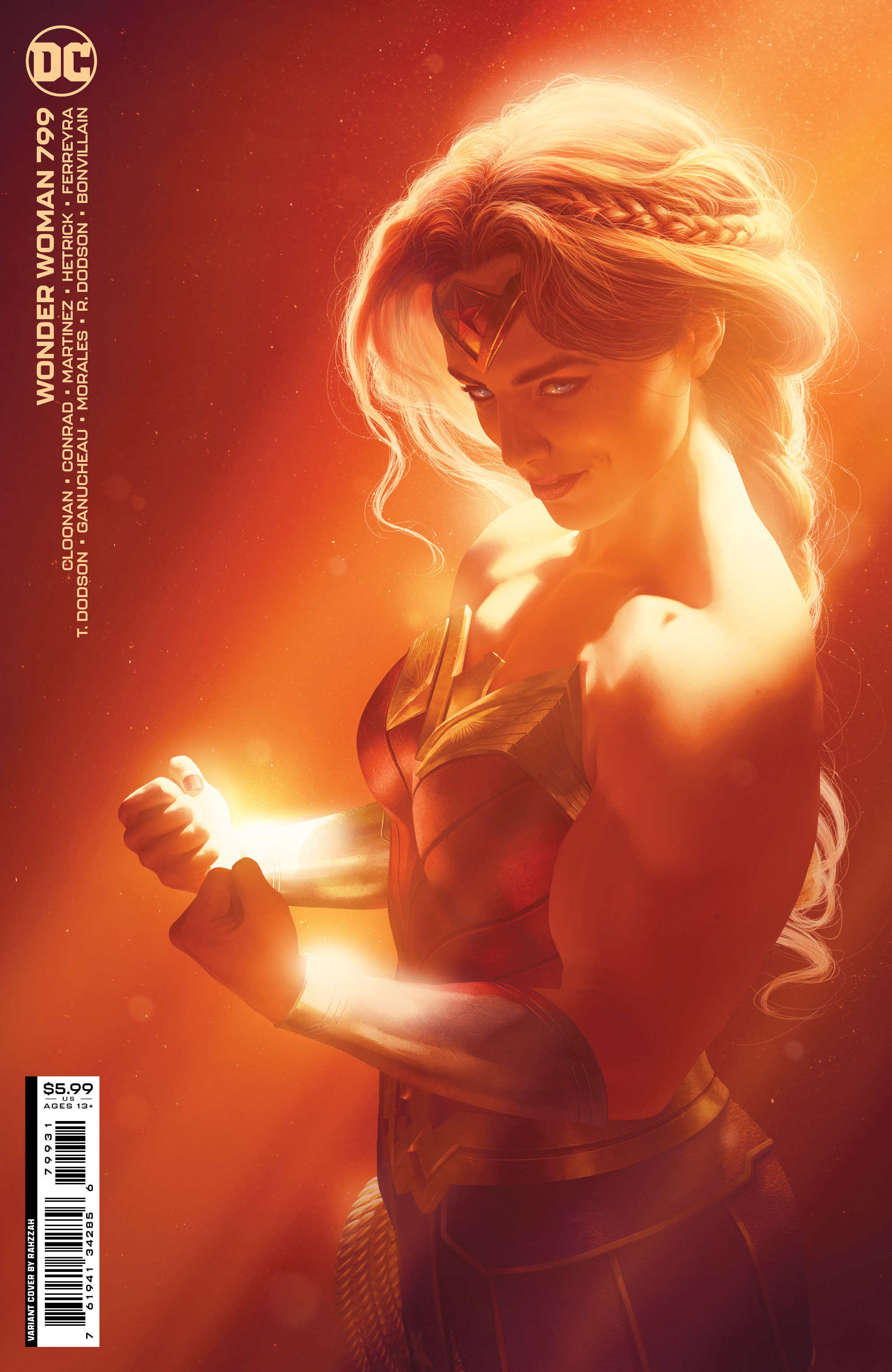 Wonder Woman #799 Cover B Rahzzah Card Stock Variant (2016)