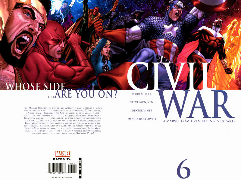 Civil War #6 [Standard Cover]-Near Mint (9.2 - 9.8) "Civil War" Part 6